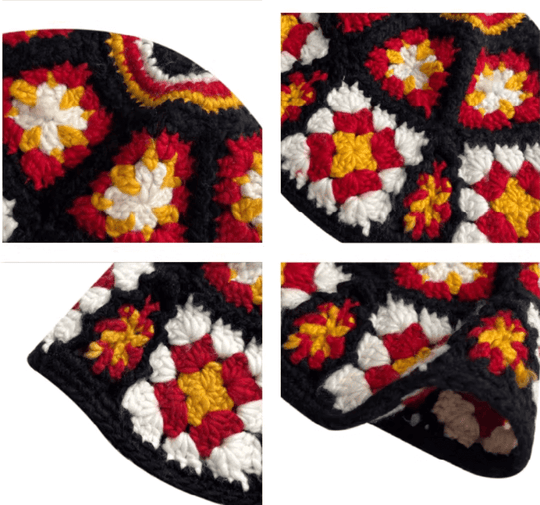 S45 Floral Knit Bucket Hat | Face 3 Face