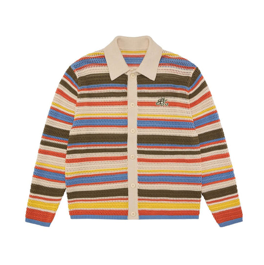 EVILKNIGHT(EK) Multicolor Striped Knit Cardigan