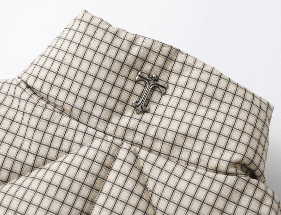 STEEPC Plaid Diamond Quilted Padded Jacket | Face 3 Face