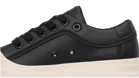 1807 INF-008 Gothic Lace Up PU Leather Chunky Sneakers