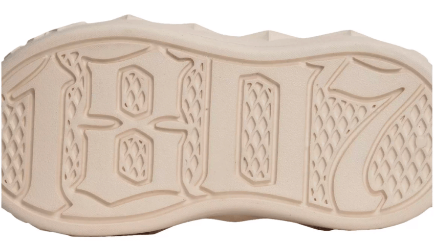 1807 INF-008 Gothic Lace Up PU Leather Chunky Sneakers