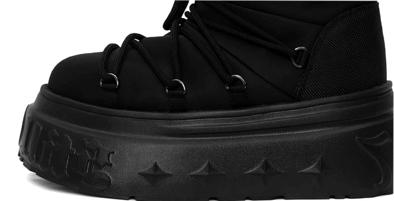 1807 INF-010 Gothic Chunky Platform Snow Boots
