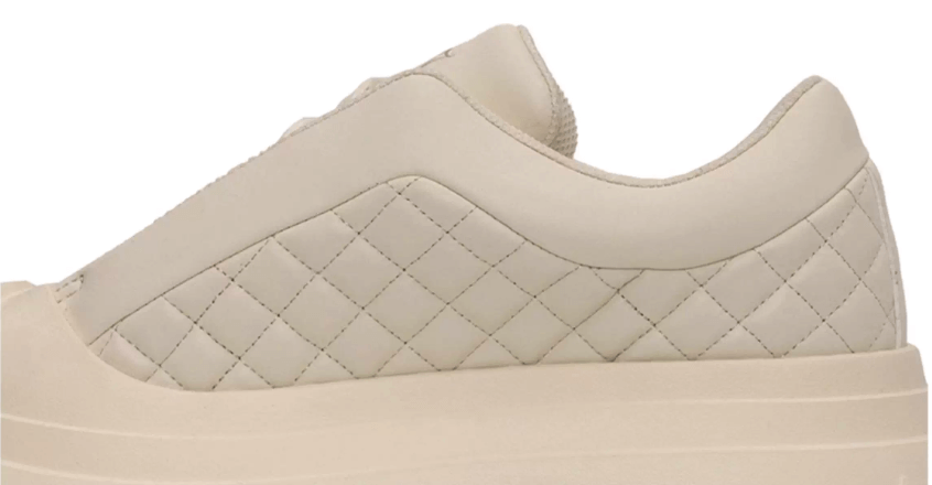 1807 INF-008 Gothic Lace Up Quilted PU Leather Chunky Sneakers