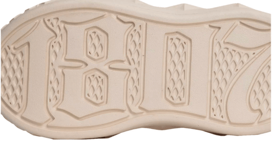 1807 INF-008 Gothic Lace Up Quilted PU Leather Chunky Sneakers