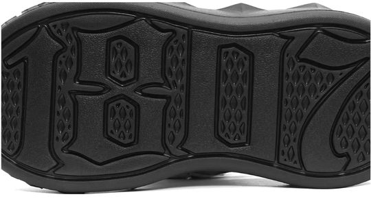 1807 INF-008 Gothic Lace Up Canvas All Black Chunky Sneakers | Face 3 Face