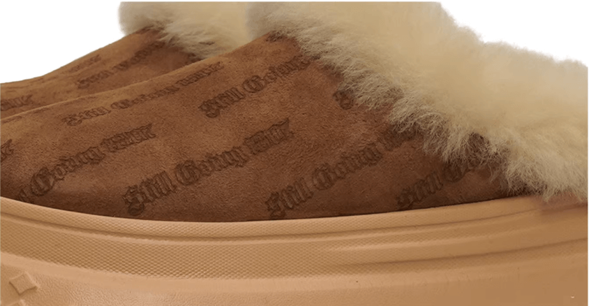 1807 INF-010 Gothic Shearling Chunky Platform Clogs | Face 3 Face