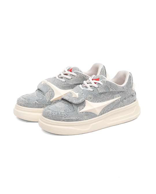 1807 INF-002 Paisley Star Straps Chunky Sneakers | Face 3 Face