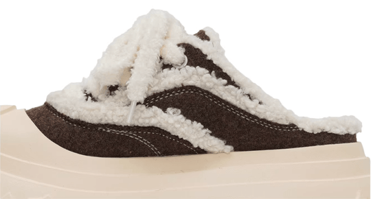 1807 INF-008 Gothic Lace Up Shearling Chunky Half Sneakers | Face 3 Face