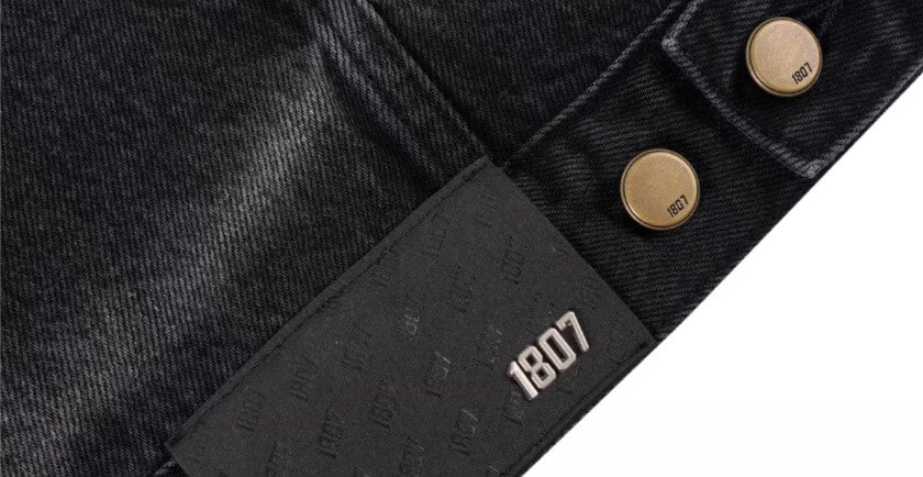 1807 Cat Whiskers Washed Black Denim Jacket | Face 3 Face