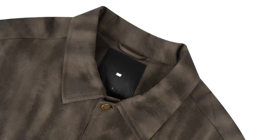 1807 ROLLTHEDICE Cat Eye Stone Embellished PU Leather Jacket | Face 3 Face