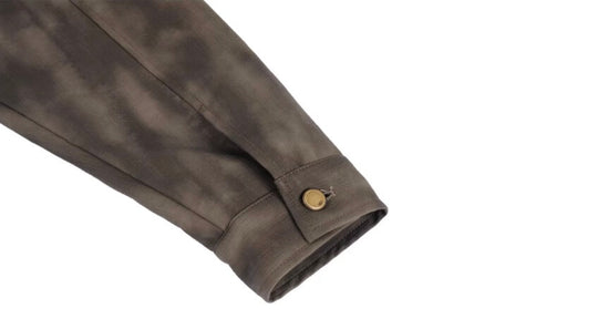 1807 ROLLTHEDICE Cat Eye Stone Embellished PU Leather Jacket | Face 3 Face