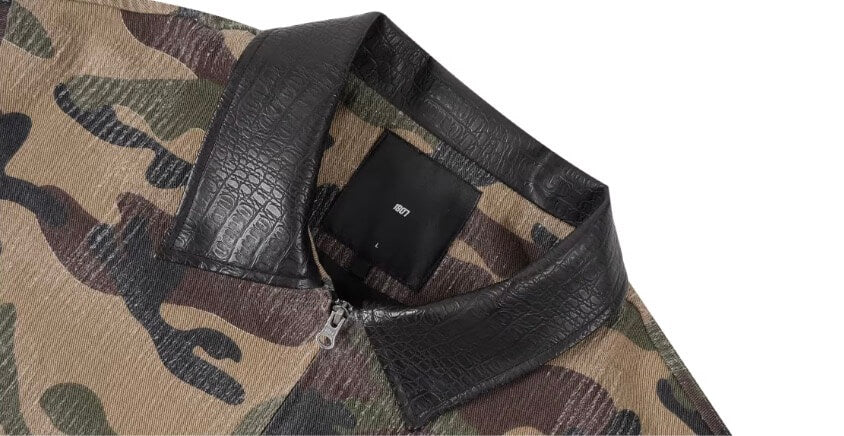 1807 18X7 Camouflage Print Detroit Jacket | Face 3 Face