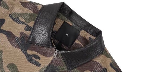 1807 18X7 Camouflage Print Detroit Jacket | Face 3 Face