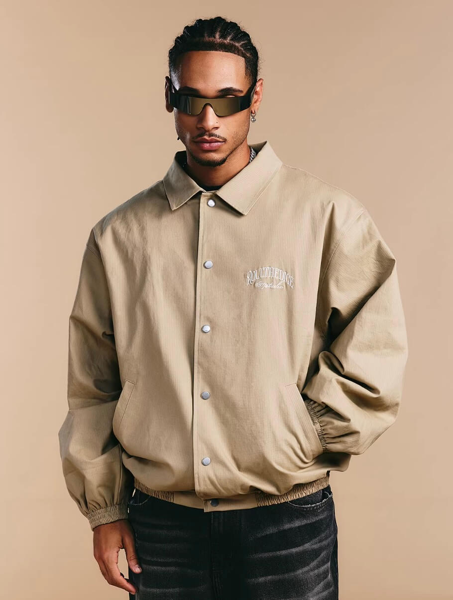 1807 ROLLTHEDICE Chain Stitched Coach Jacket | Face 3 Face
