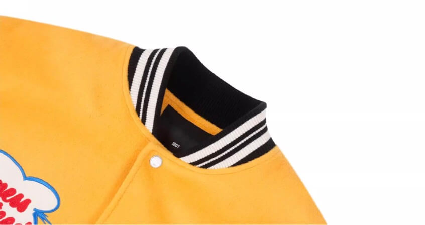 1807 × Lay’s Embroidered PU Leather Varsity Jacket | Face 3 Face