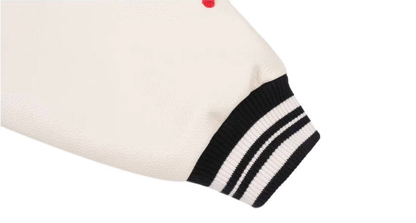 1807 × Lay’s Embroidered PU Leather Varsity Jacket | Face 3 Face