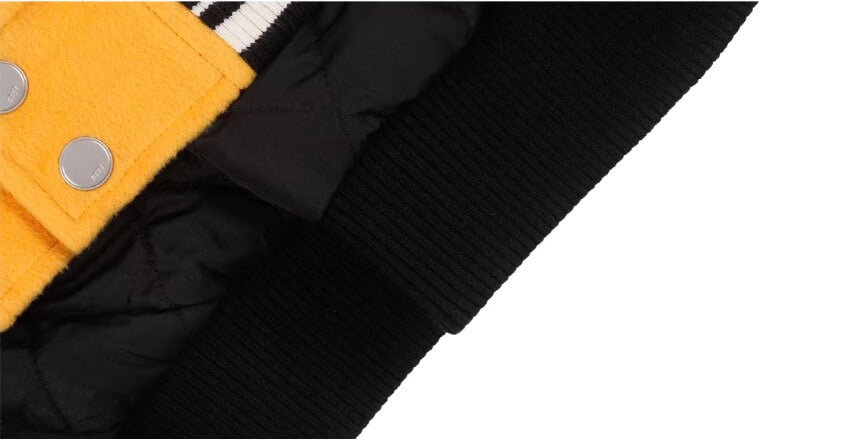 1807 × Lay’s Embroidered PU Leather Varsity Jacket | Face 3 Face