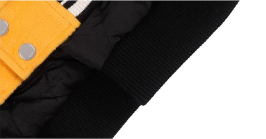 1807 × Lay’s Embroidered PU Leather Varsity Jacket | Face 3 Face