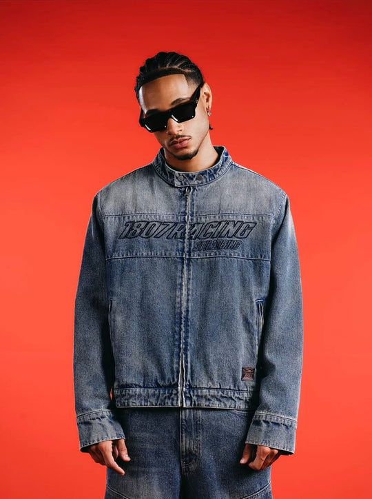 1807 Racing Washed Denim Jacket | Face 3 Face