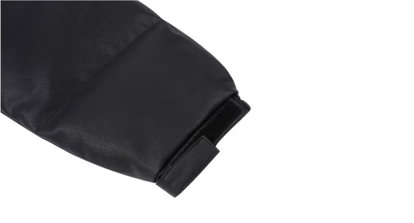 1807 Fur Collar PU Leather Down Jacket | Face 3 Face