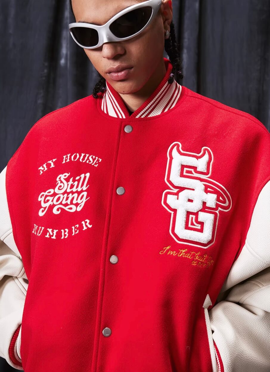 1807 Devil Angel Varsity Jacket | Face 3 Face