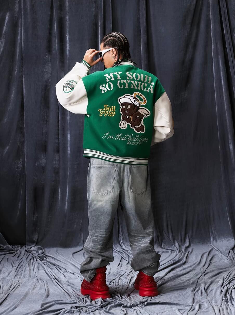 1807 Devil Angel Varsity Jacket | Face 3 Face