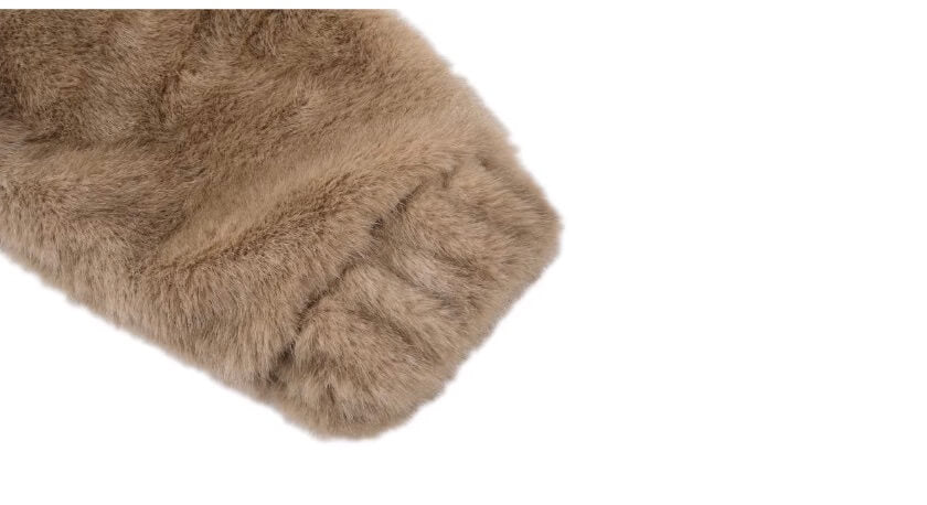 1807 Eco Faux Mink Fur Hooded Jacket | Face 3 Face