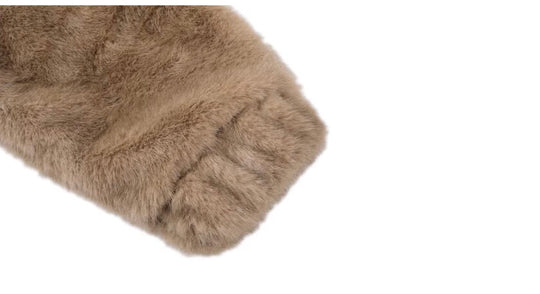 1807 Eco Faux Mink Fur Hooded Jacket | Face 3 Face