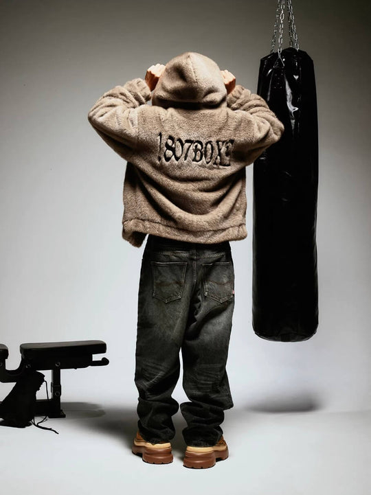 1807 Eco Faux Mink Fur Hooded Jacket | Face 3 Face