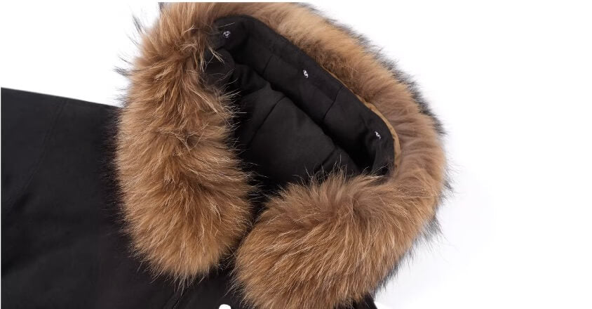 1807 Faux Fur Hood Trim Bomber Jacket | Face 3 Face