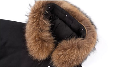 1807 Faux Fur Hood Trim Bomber Jacket | Face 3 Face