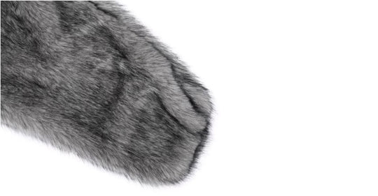 1807 Eco Faux Fur Digital Print Hooded Jacket | Face 3 Face