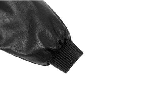 1807 Racing PU Leather Hooded Bomber Jacket | Face 3 Face