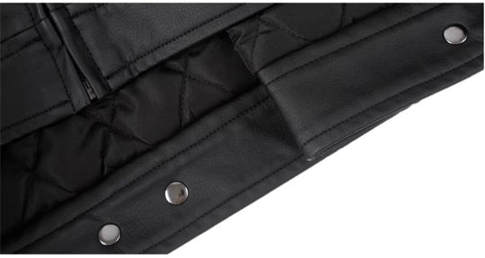 1807 Embroidered Patch PU Leather Racing Jacket | Face 3 Face