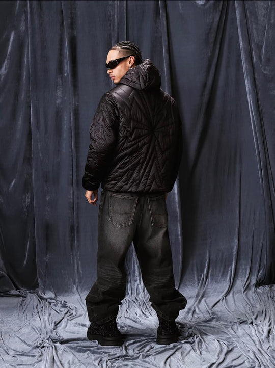 1807 Lightning Hooded Down Jacket | Face 3 Face