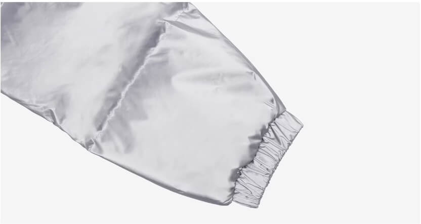 1807 Glossy Silver Down Jacket | Face 3 Face