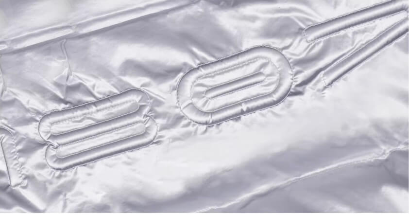 1807 Glossy Silver Down Jacket | Face 3 Face