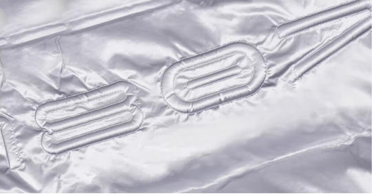 1807 Glossy Silver Down Jacket | Face 3 Face