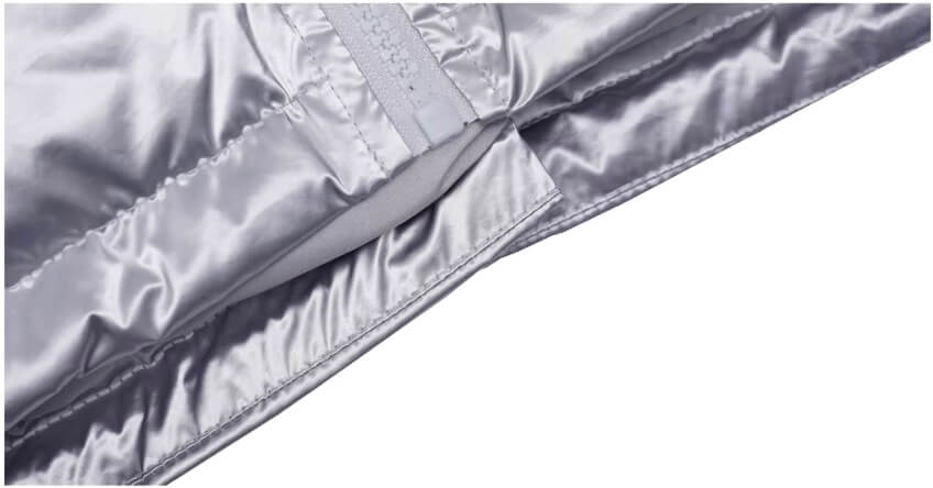 1807 Glossy Silver Down Jacket | Face 3 Face