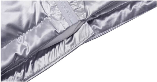1807 Glossy Silver Down Jacket | Face 3 Face