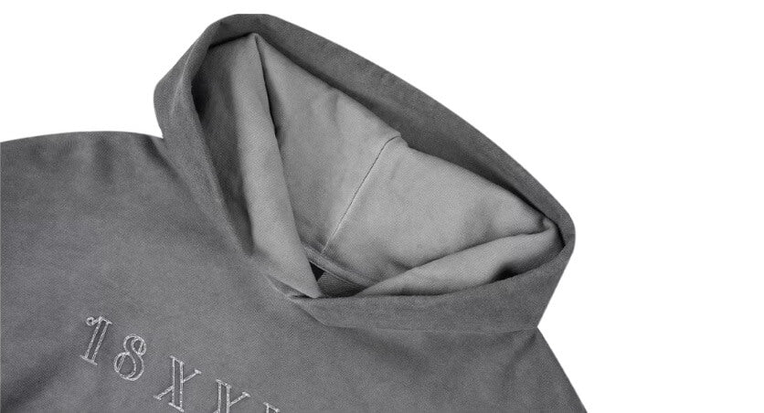 1807 Angel Printed Washed Ash Hoodie | Face 3 Face