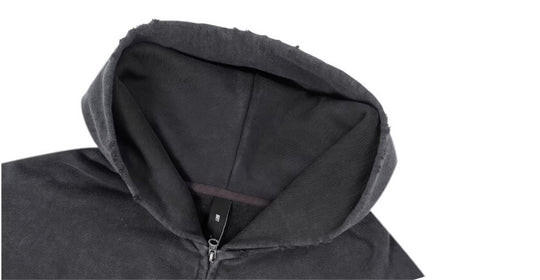 1807 Pegasus Wash Fade Zip Up Hoodie | Face 3 Face