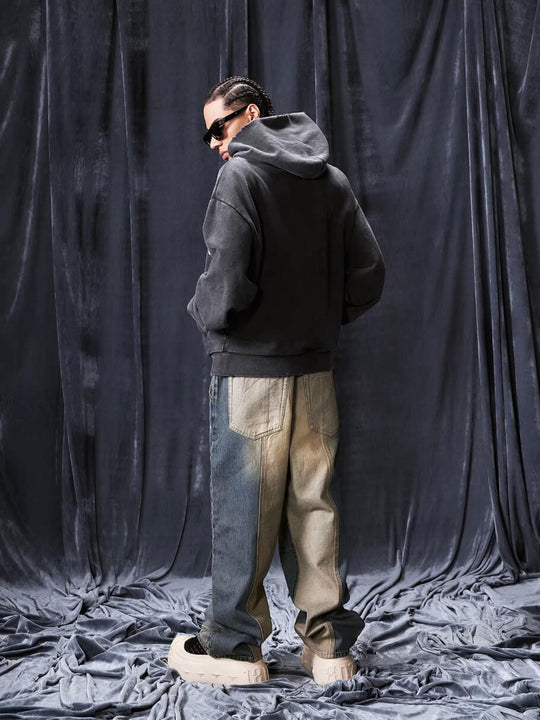 1807 Pegasus Wash Fade Zip Up Hoodie | Face 3 Face