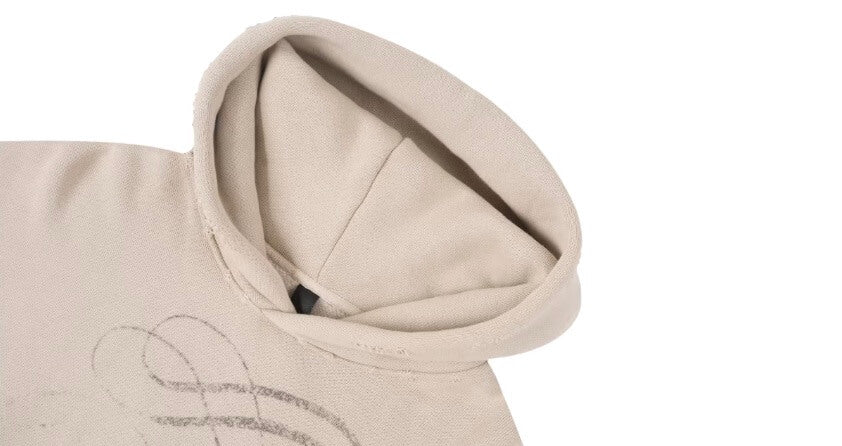 1807 ROLLTHEDICE Vintage Printed Distressed Hoodie | Face 3 Face