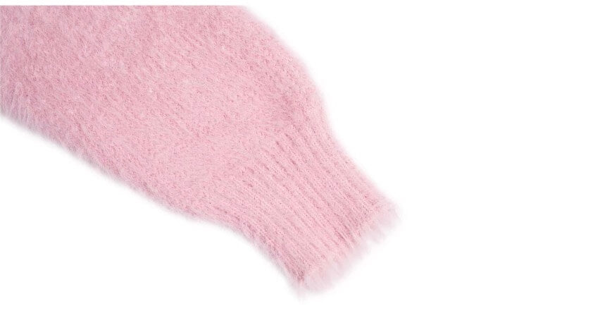 1807 Gradient Faux Mink Fur Knit Sweater | Face 3 Face