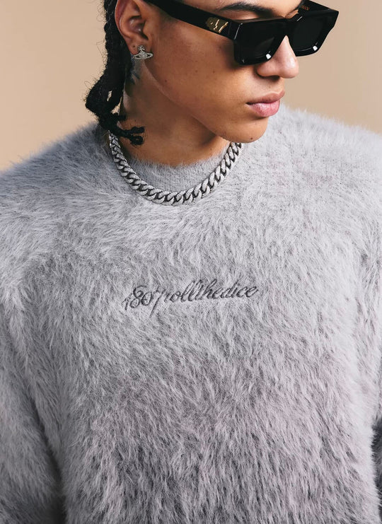 1807 Gradient Faux Mink Fur Knit Sweater | Face 3 Face