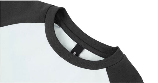 1807 ROLLTHEDICE 3D Embroidered Color Block Raglan Long Sleeve Tee | Face 3 Face