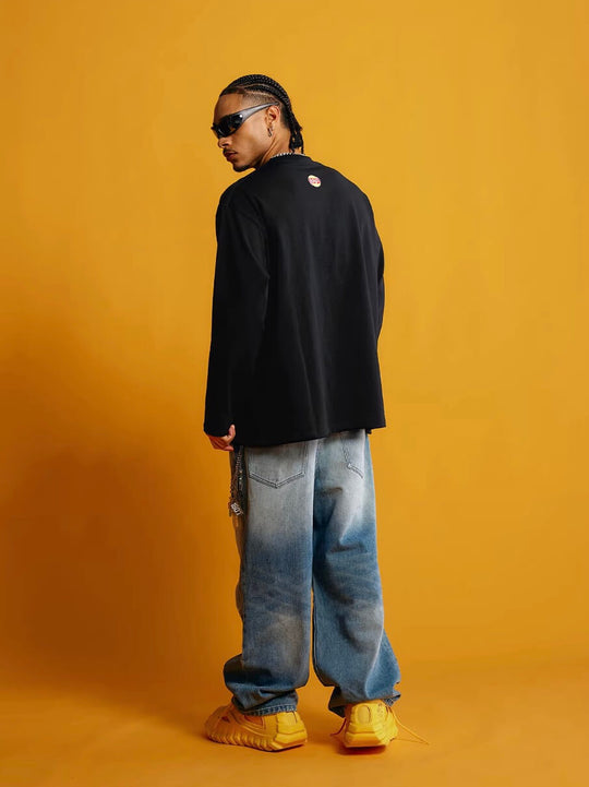 1807 × Lay’s Potato Chips Printed Long Sleeve Tee | Face 3 Face