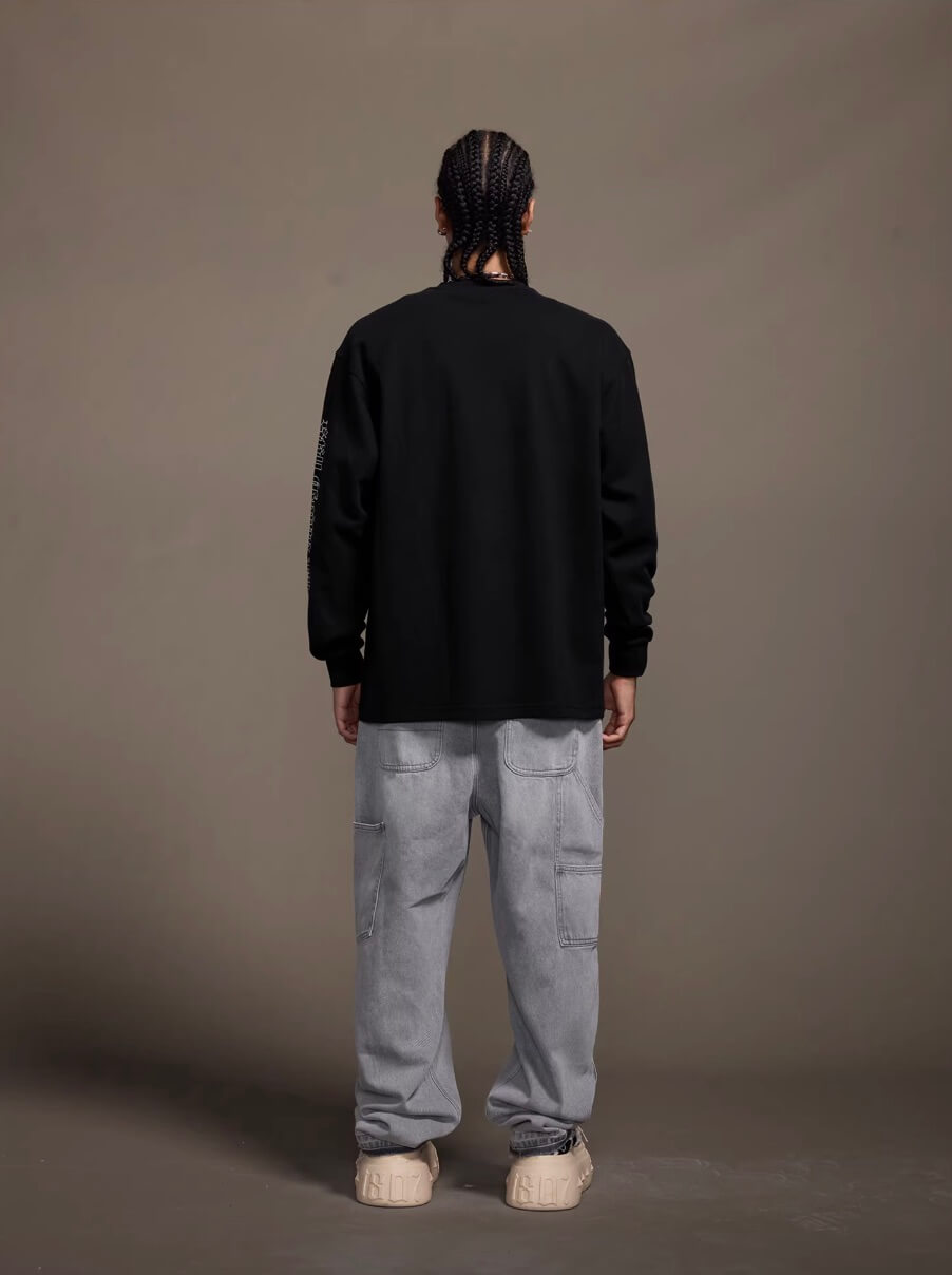 1807 Gothic Leather Patched Hockey Jersey Tee | Face 3 Face