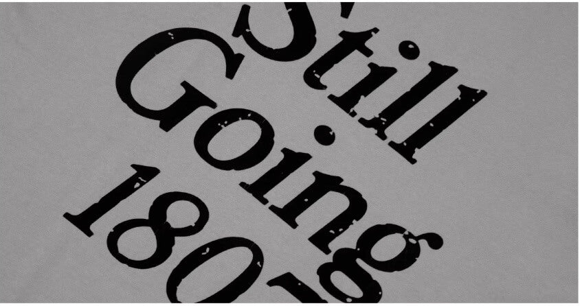 1807 STILLGOING Vintage Flocked Print Long Sleeve Tee | Face 3 Face